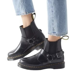 Dr Martens Chelsea Wilcox Smooth Leather Buckle Boots Women’s 13 NIB
